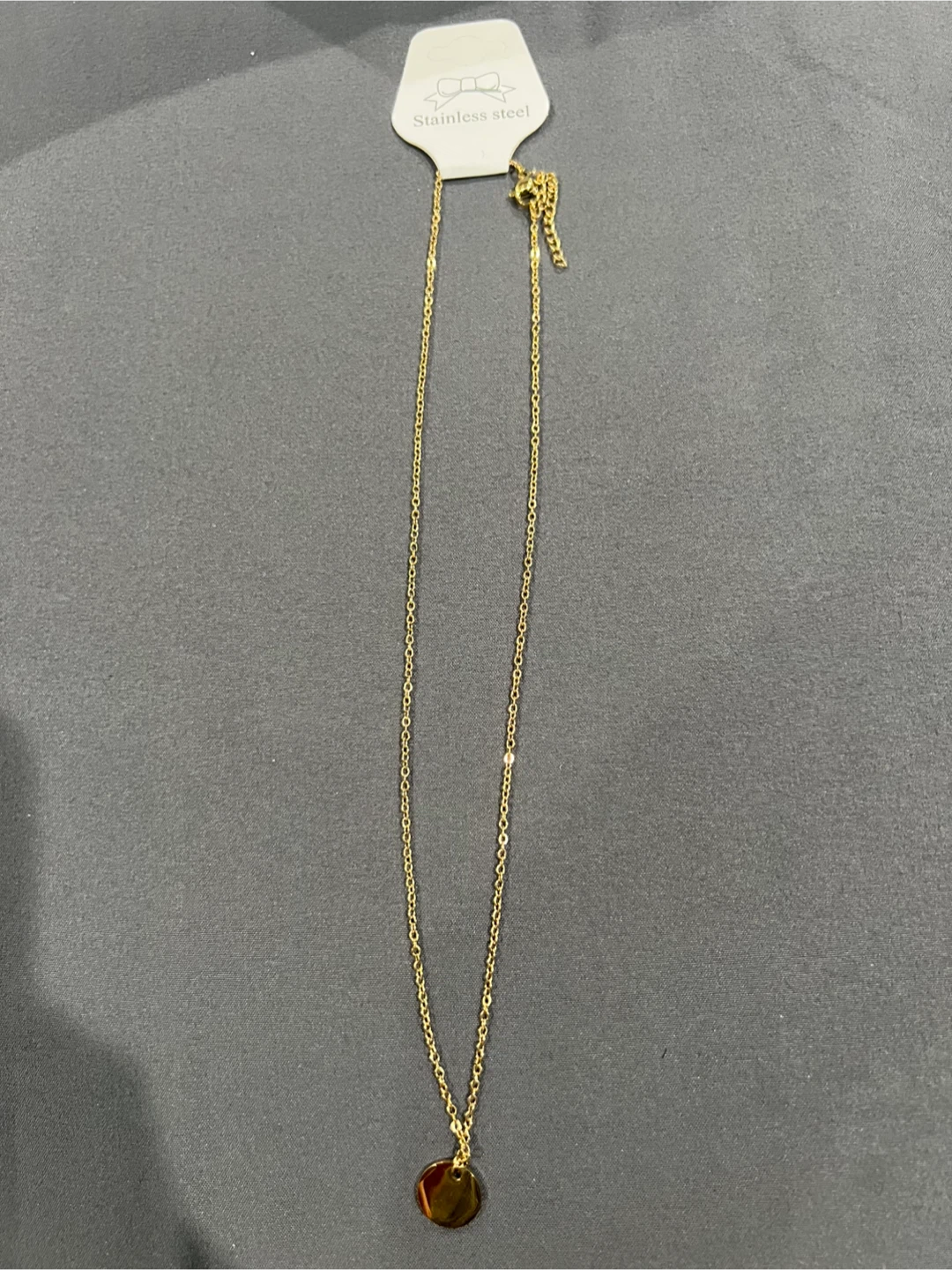Gold Tone Stainless Steel Necklace