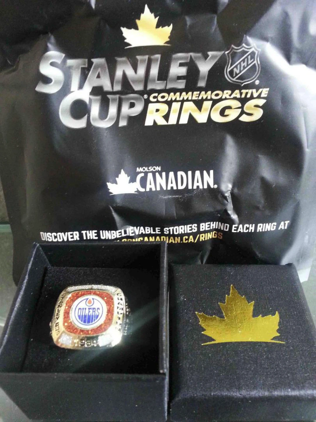 Molson (2015/16) Oilers 1984 Stanley Cup Commemorative Ring