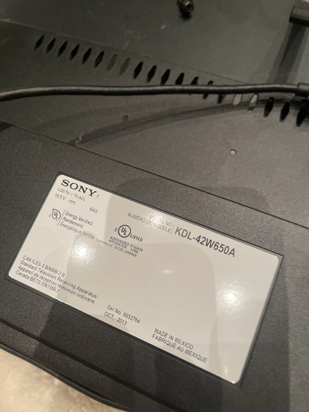 Sony KDL-42W650A 42" LCD TV