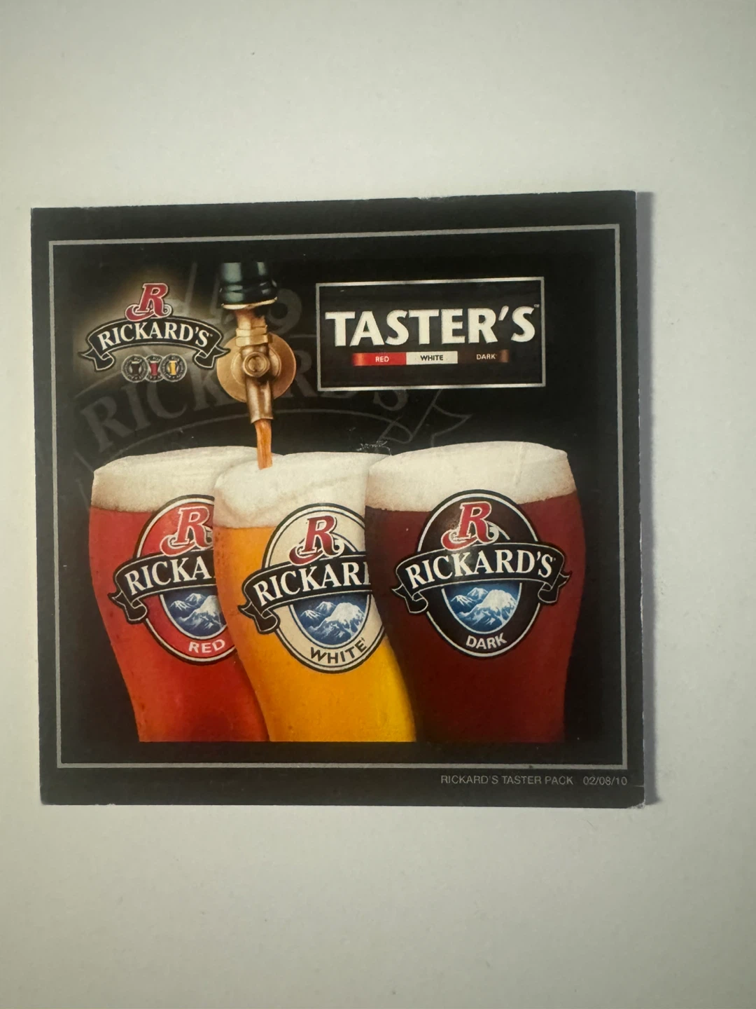 Rickard's Taster Pack Beer Placard