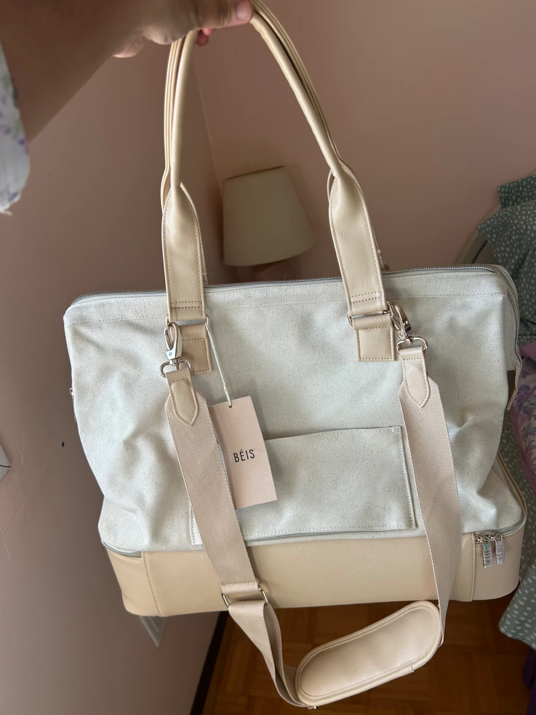 BEIS The Weekender Bag in Beige BNWT