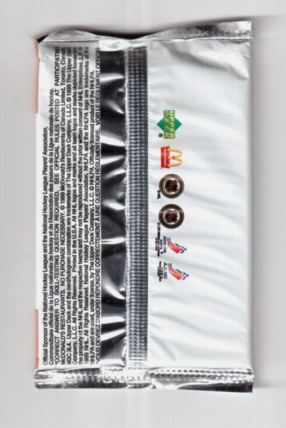 Upper Deck 1999 McDonald's Retro Hockey Card Pack - photo 2