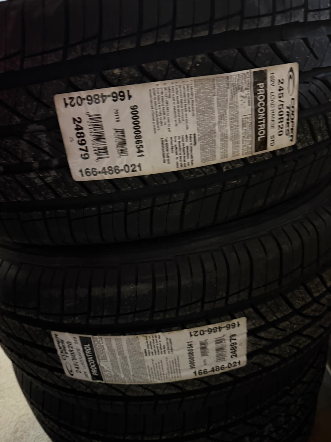 Cooper ProControl Tires (245/50R20) - photo 2