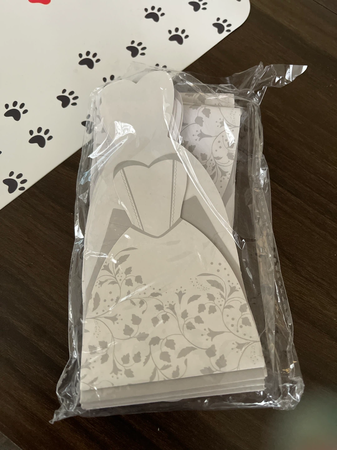 Cardstock Wedding Dress Cutouts