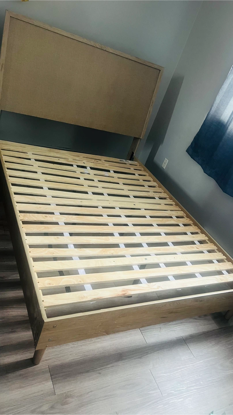 Wooden Bed Frame with Headboard