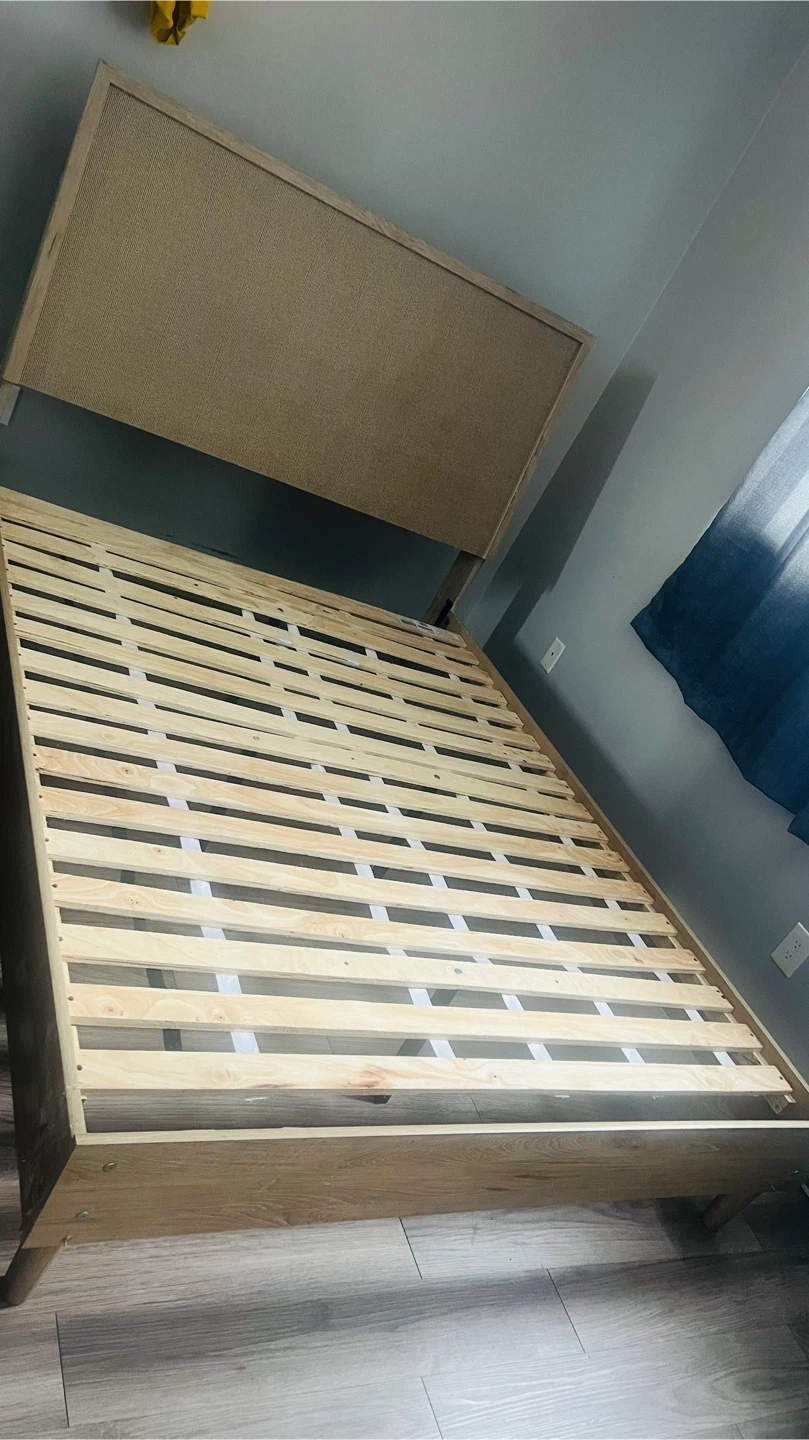 Wooden Bed Frame with Headboard - photo 2