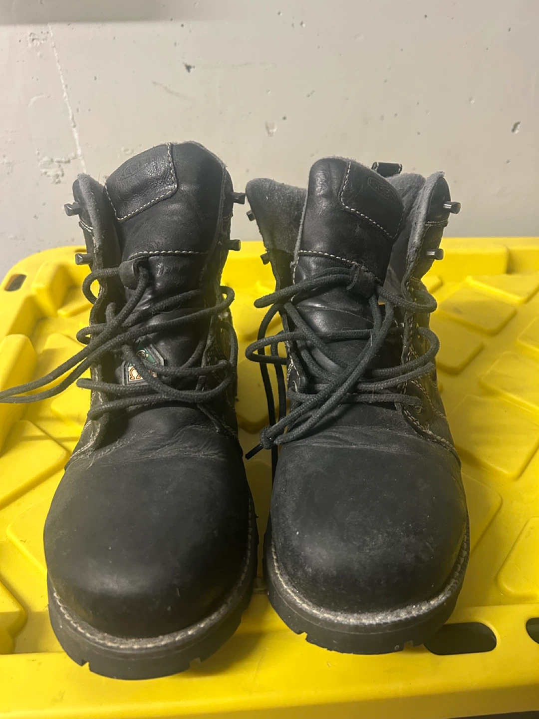 Keen Utility Black Leather Work Boots