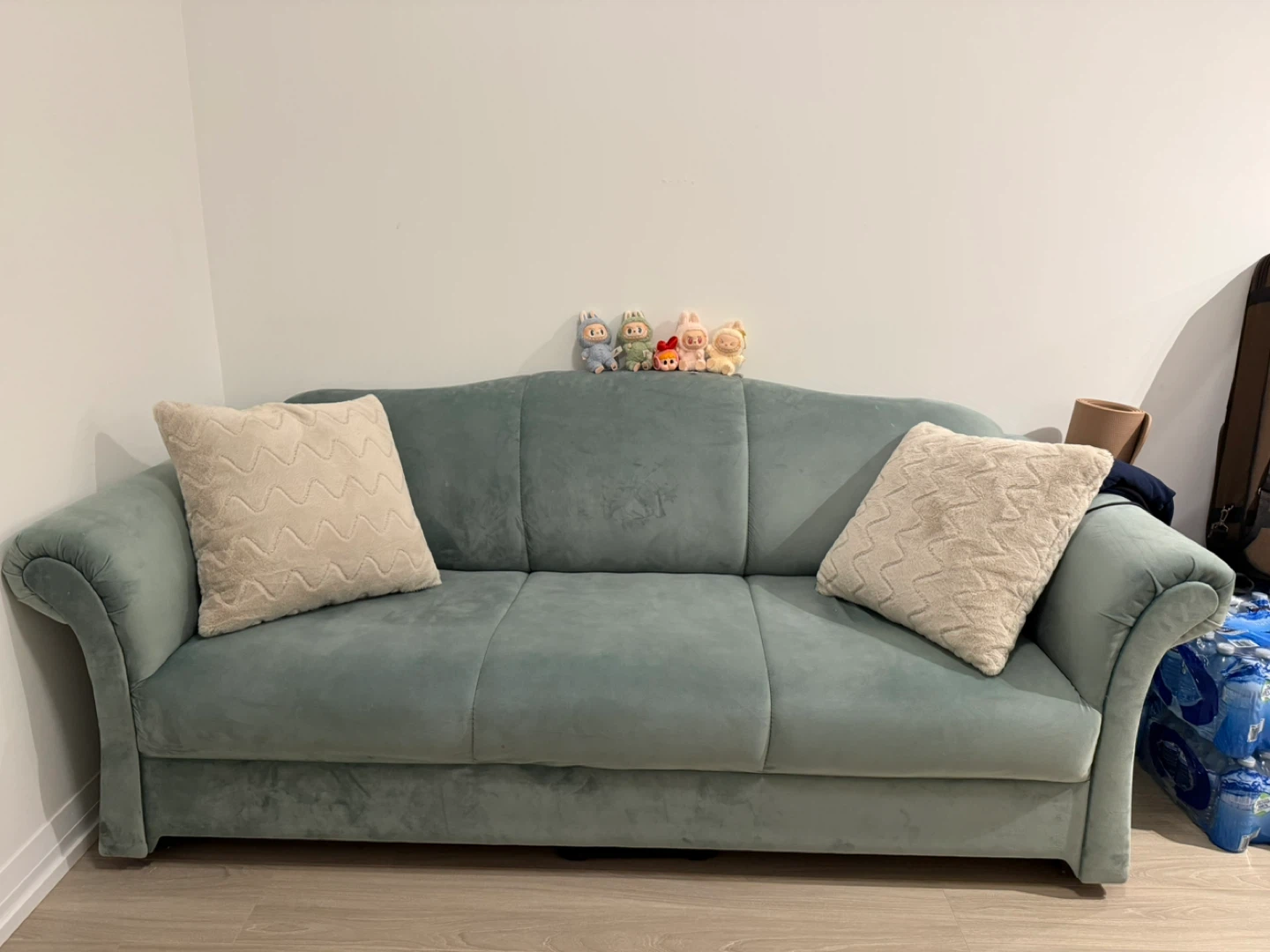 Velvet Light Teal Sofa