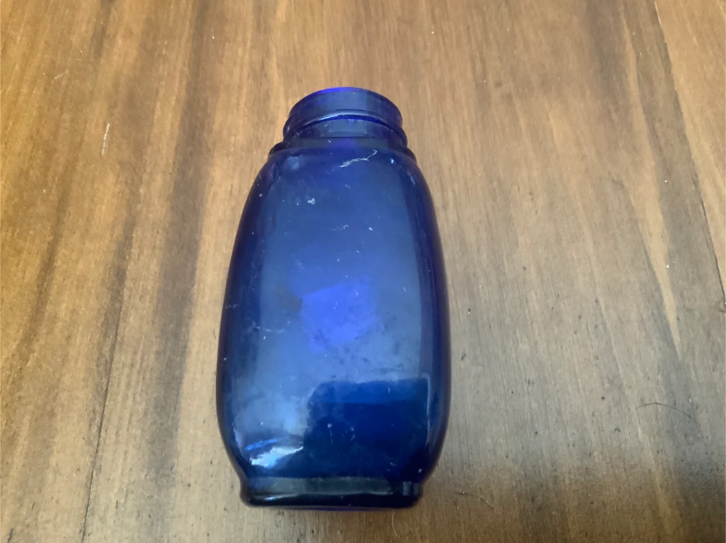 Small Cobalt Blue Glass Bottle