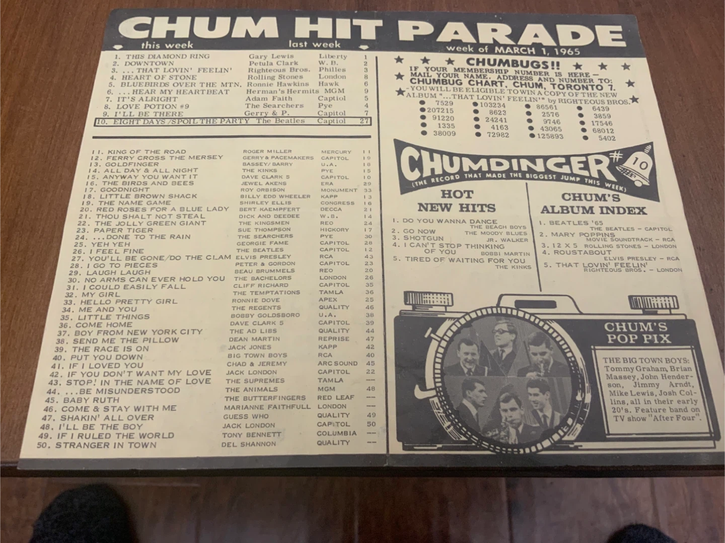 CHUM Radio Toronto "Name Game" Contest Flyer - photo 3