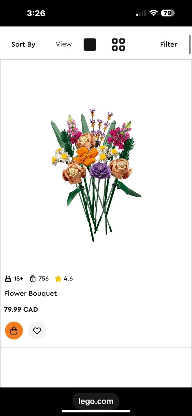 LEGO Flower Bouquet Set