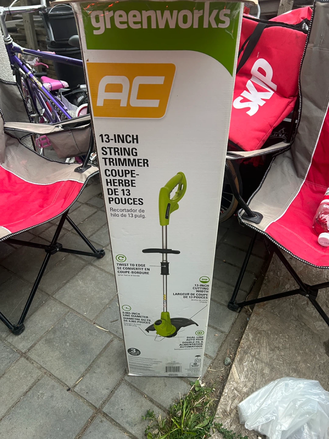 Greenworks 13-Inch String Trimmer electric