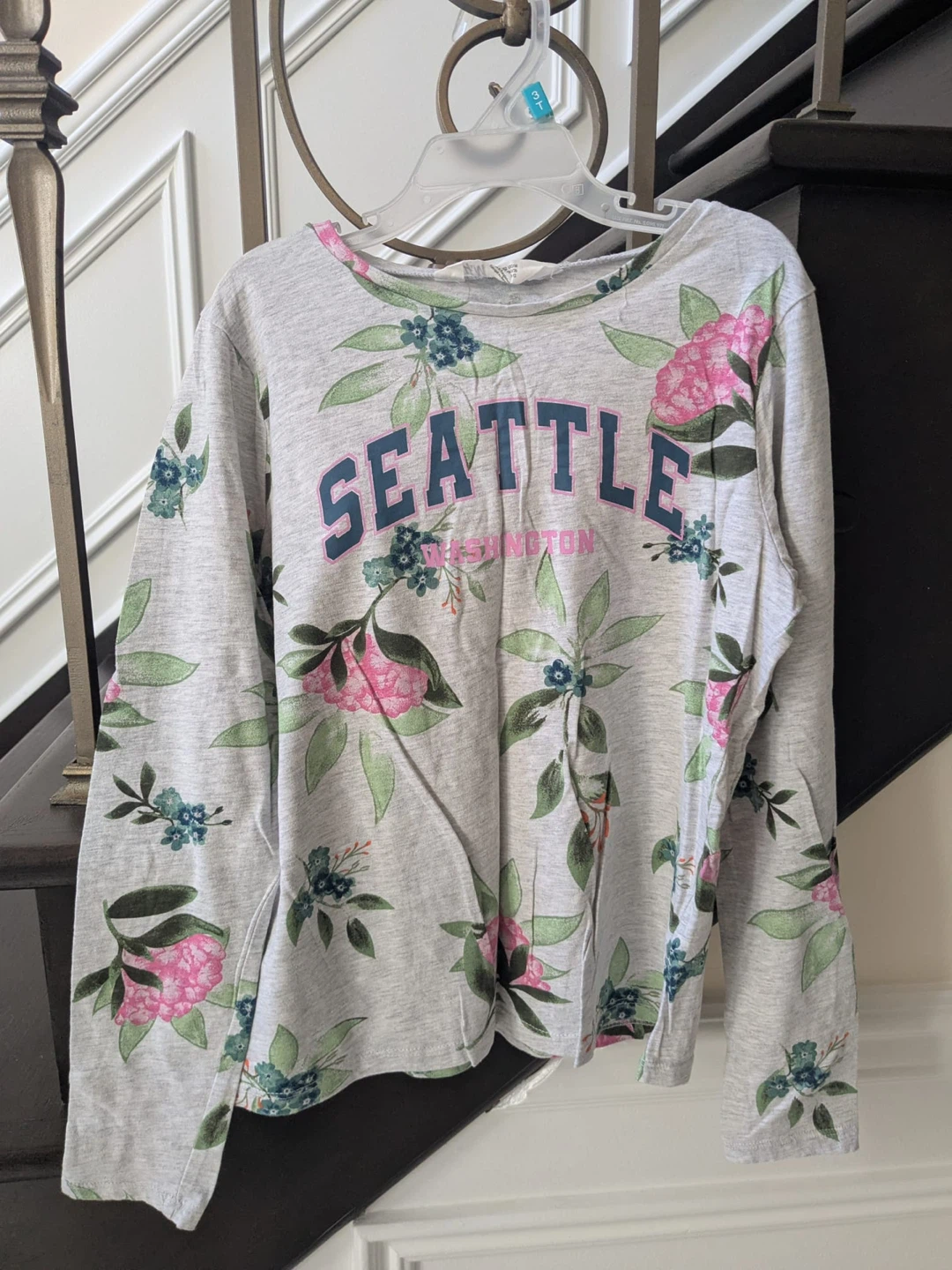 H&M Girls Floral "Seattle" Long Sleeve T-Shirt - photo 2