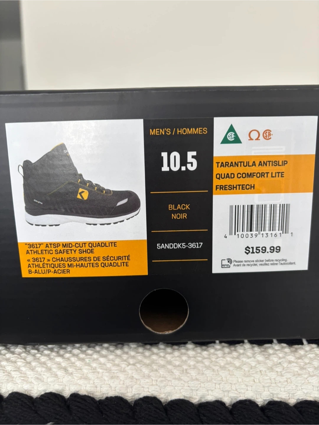 Dakota "3617" ATSP Mid-Cut Quadlite Athletic Safety Shoes