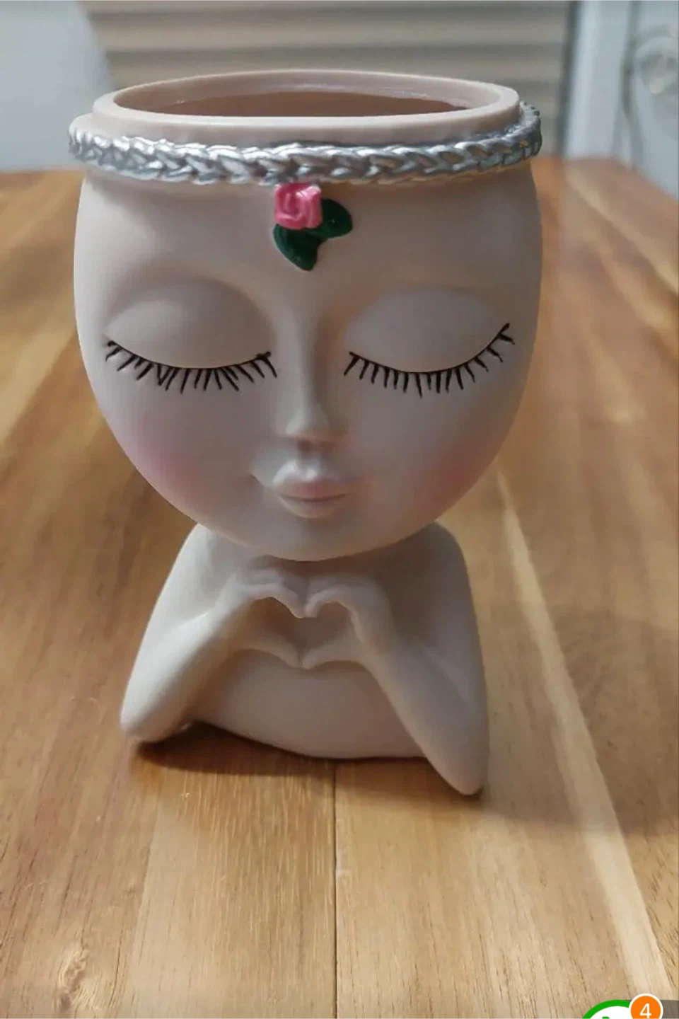 🧡Decorative Face Planter Pot Creative White