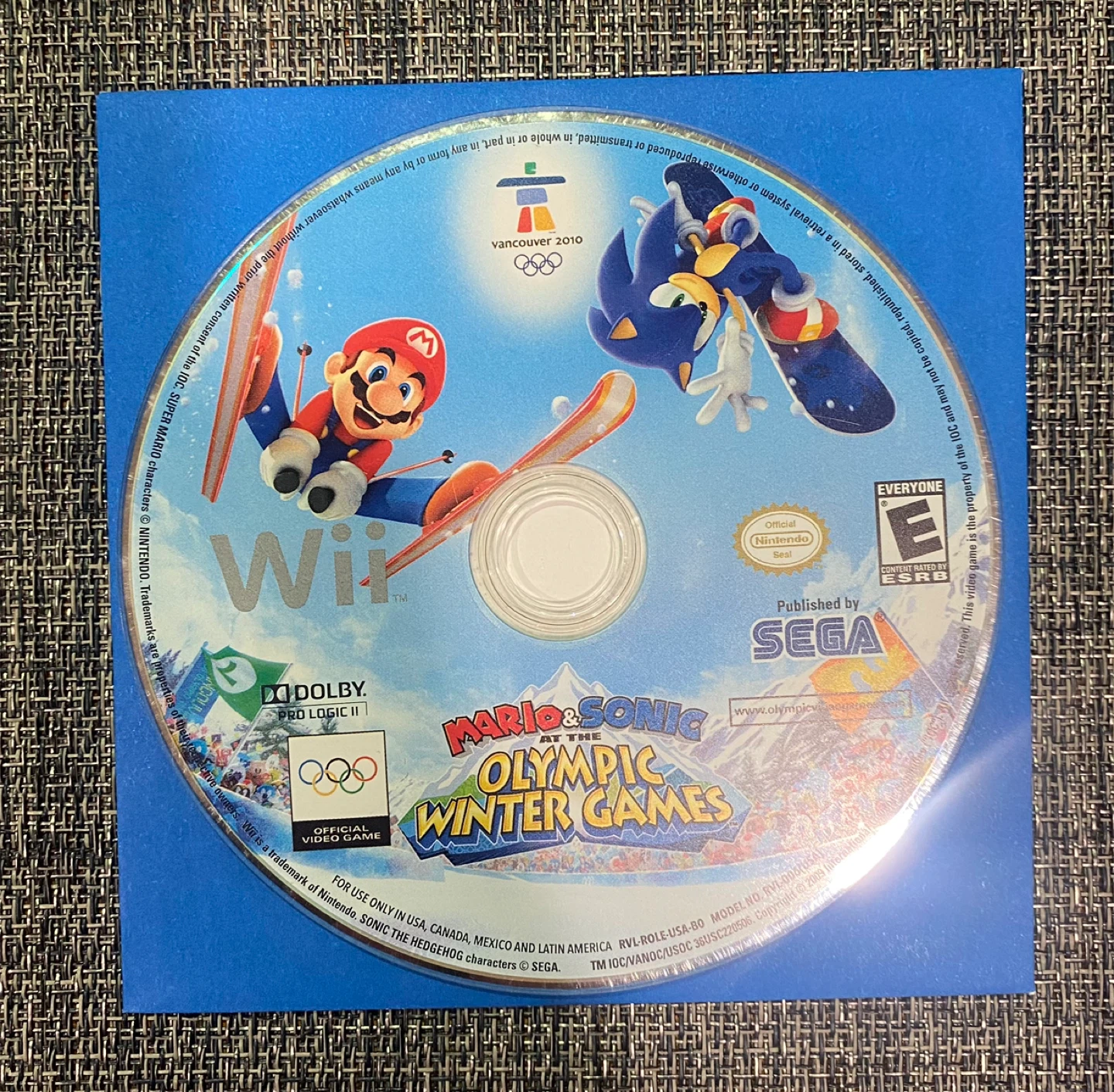 Mario & Sonic at the Olympic Winter Games Wii Video Game