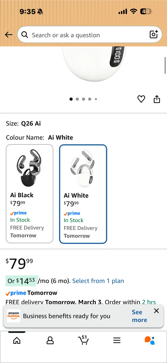 Q26 Ai White Surround Sound Wireless Headphones - photo 2