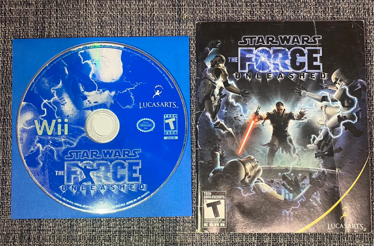 Star Wars: The Force Unleashed Nintendo Wii + Manual