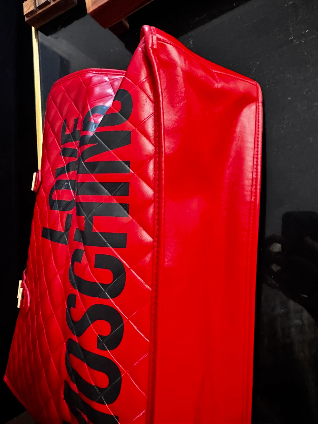 LOVE MOSCHINO Quilted Tote Bag - Red