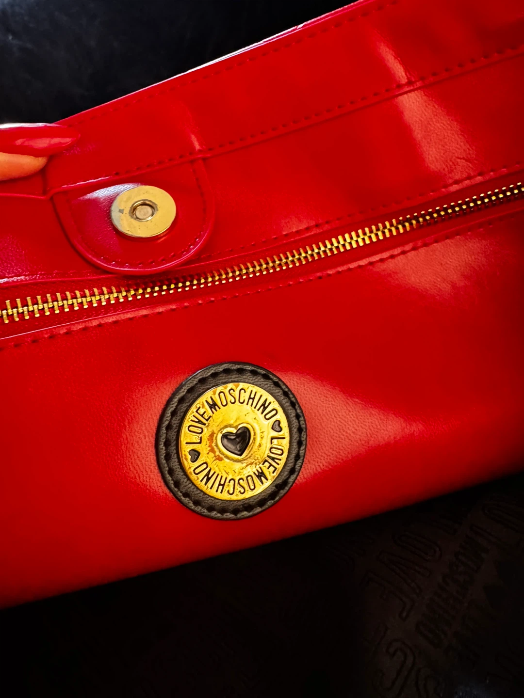 LOVE MOSCHINO Quilted Tote Bag - Red - photo 4