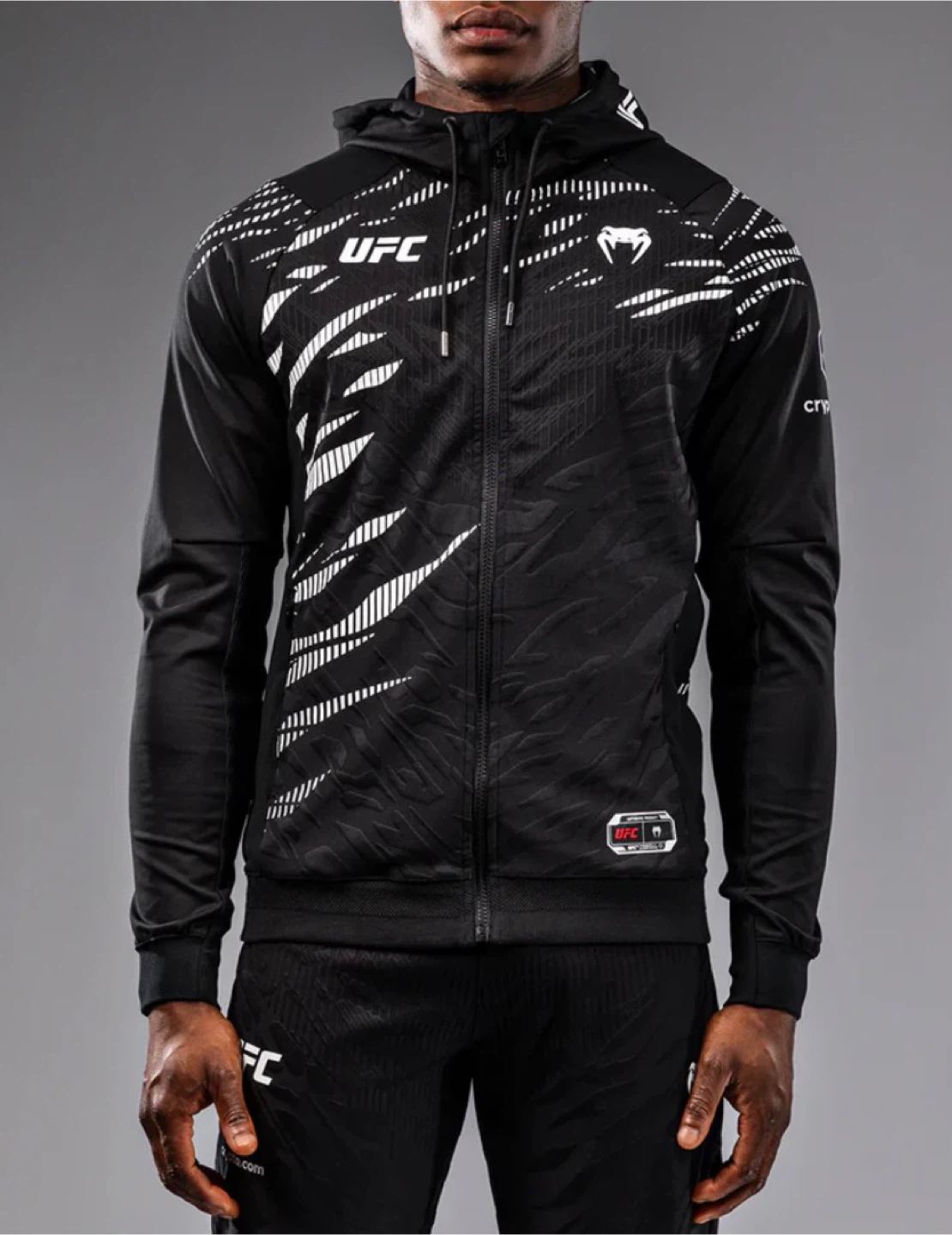 Venum UFC Black Graphic Track Jacket Hoodie