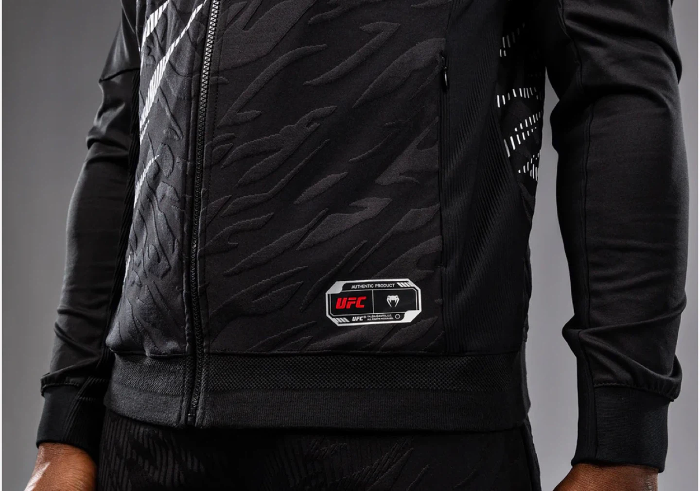 Venum UFC Black Graphic Track Jacket Hoodie - photo 3
