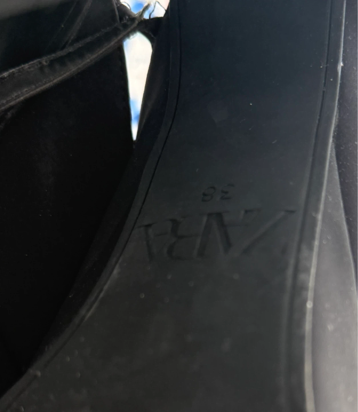 Zara Black Platform Heels Size 38 - photo 2