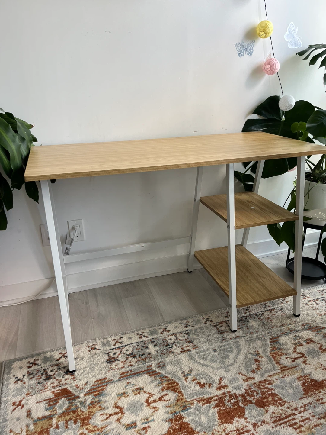 Compact Desk with Shelves