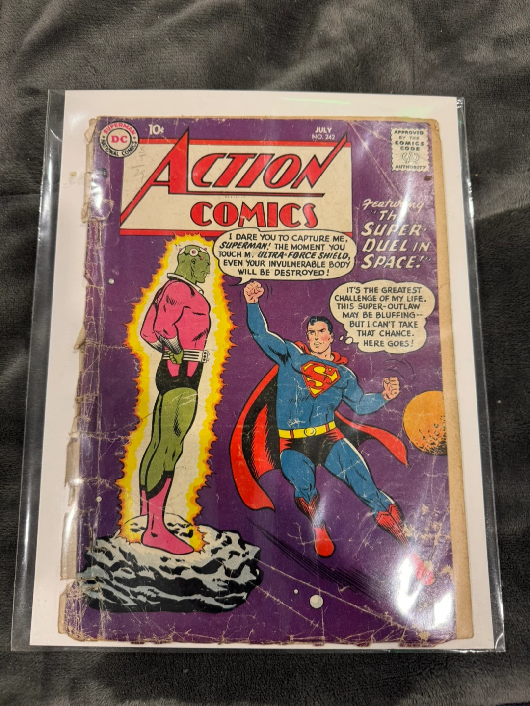 Action Comics #242 Superman Comic July 1957