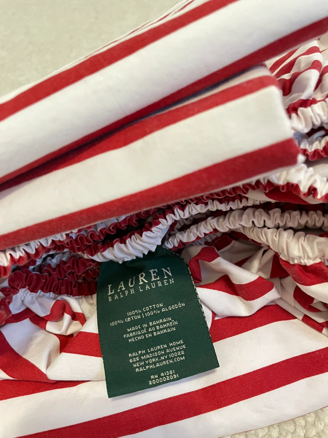 twin/single Ralph Lauren fitted sheet set - photo 2