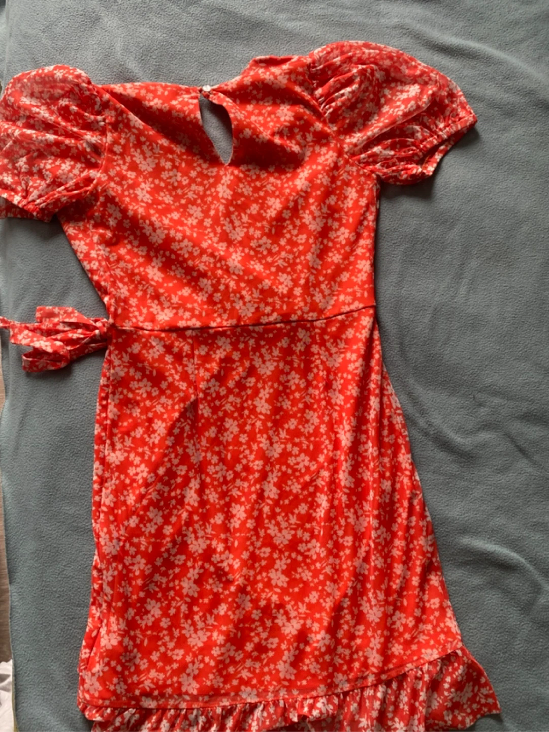 Miss Selfridge Petite Orange Floral Wrap Dress US 4 - photo 3