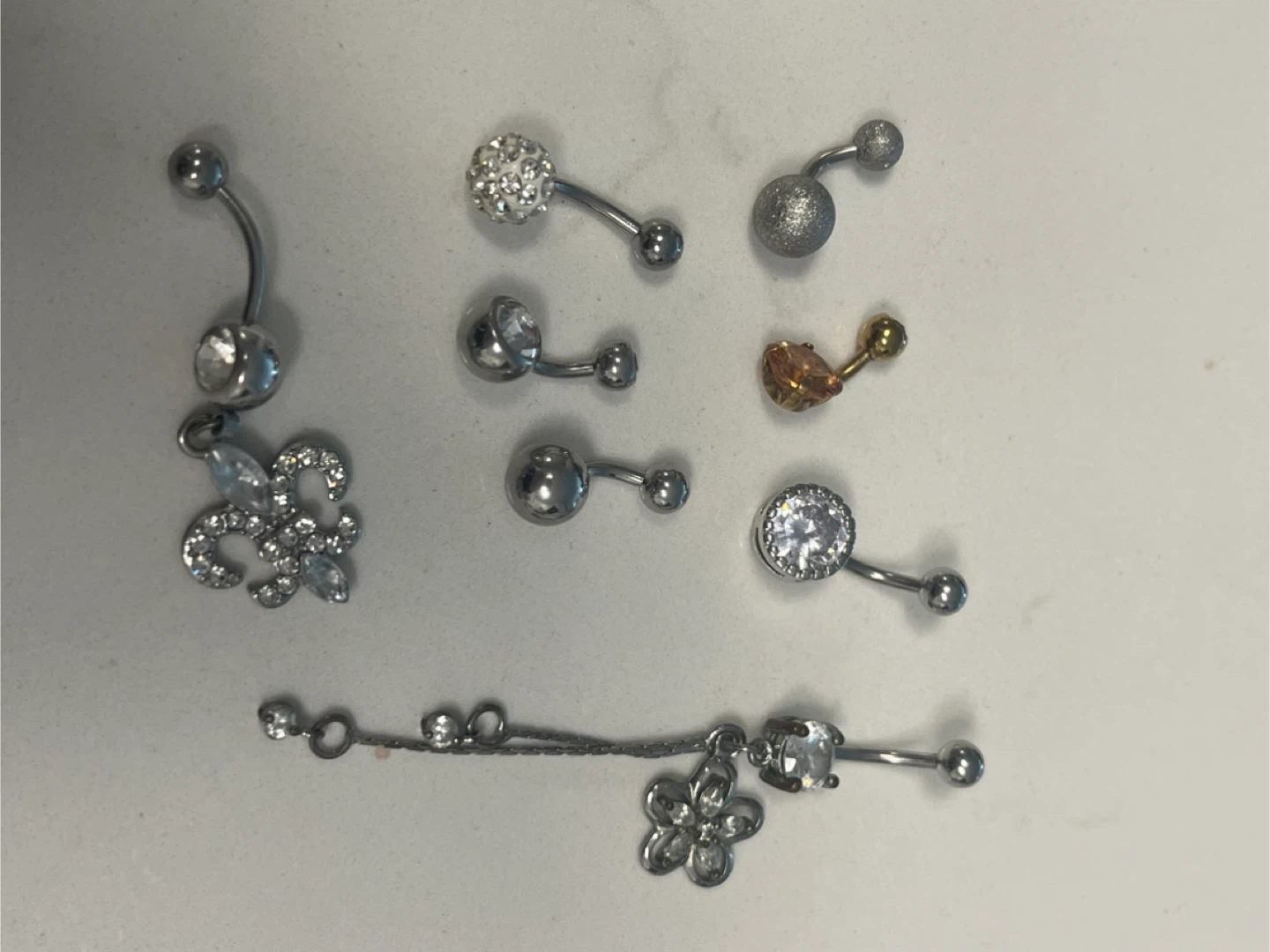 Assorted Belly Button Piercing Jewelry