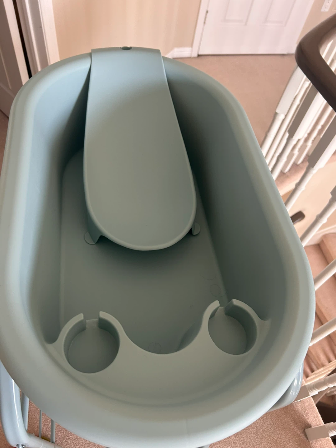 Baby Joy Baby Bathtub with Stand and Giraffe Insert - photo 5