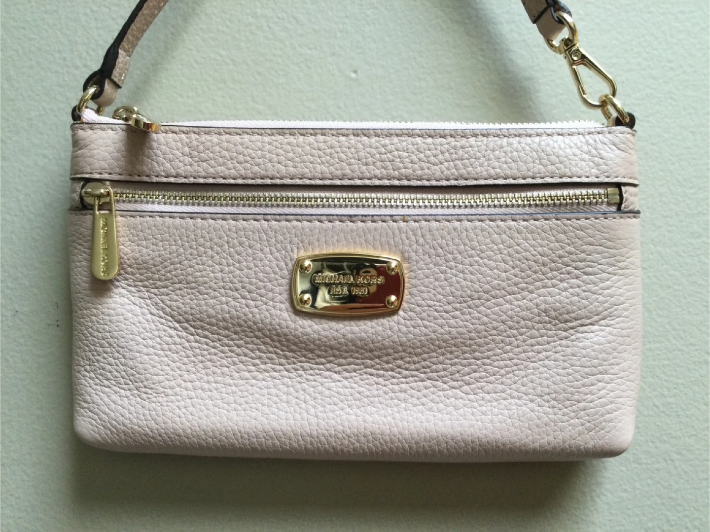 Michael Kors Wristlet Pouch - Blush Pink Leather - photo 2