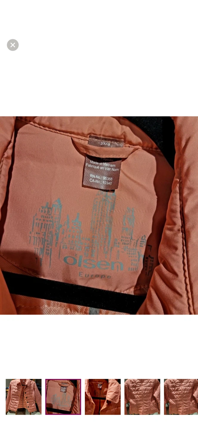 Olsen Europe Quilted Jacket - Pink - photo 3