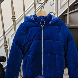 Arctic Squad Blue Velvet Puffer Jacket Size 12