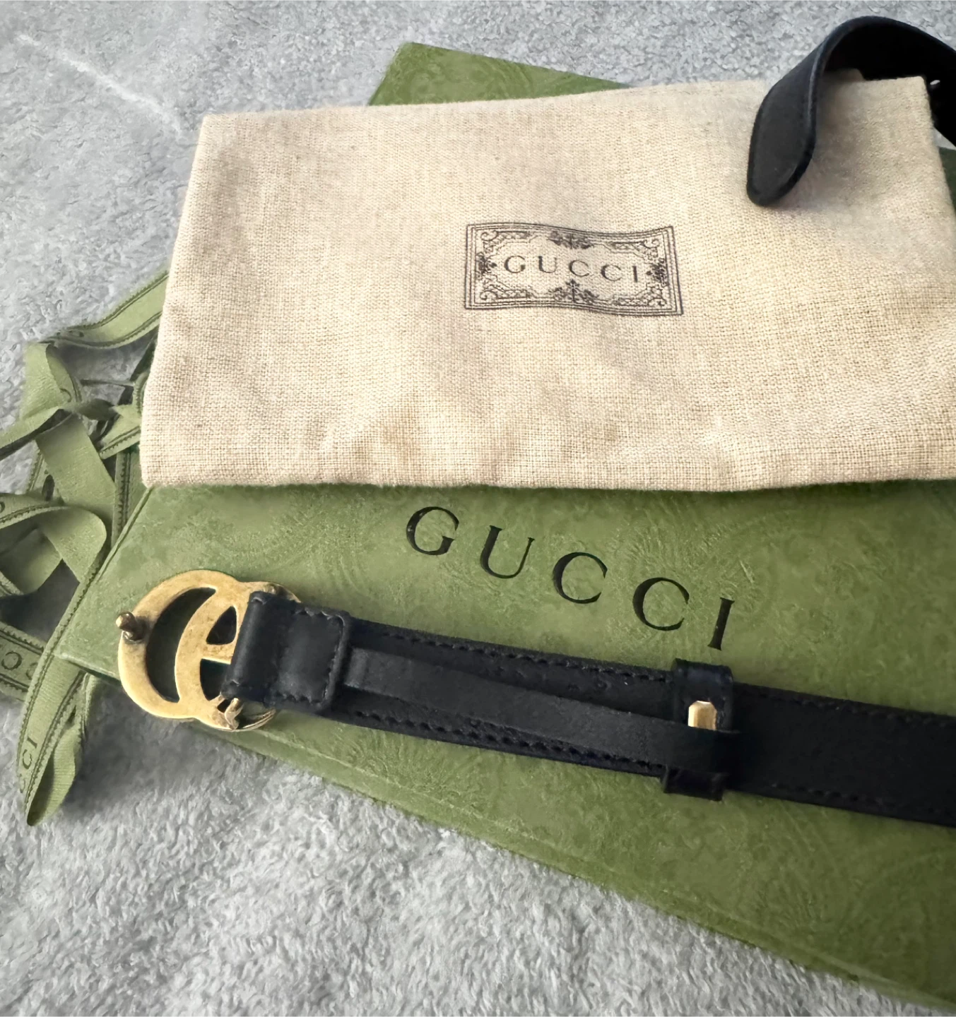 Gucci Black Leather GG Marmont Belt - photo 4