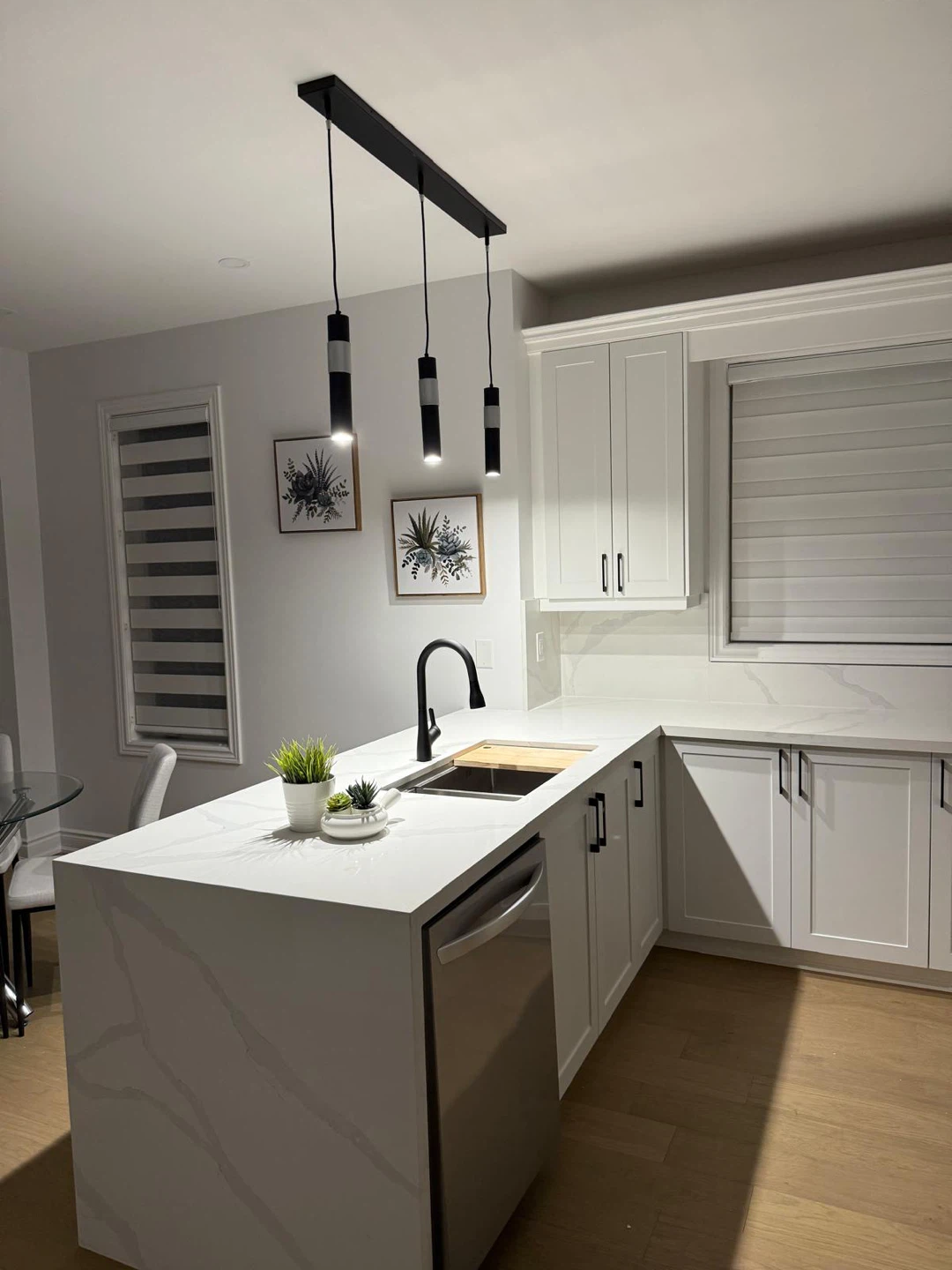 Custom kitchen cabinets and closet