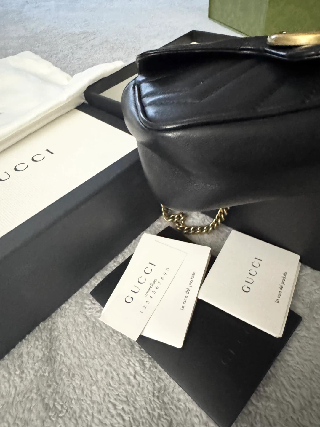 Gucci Marmont Black Leather Small Shoulder Bag - photo 3
