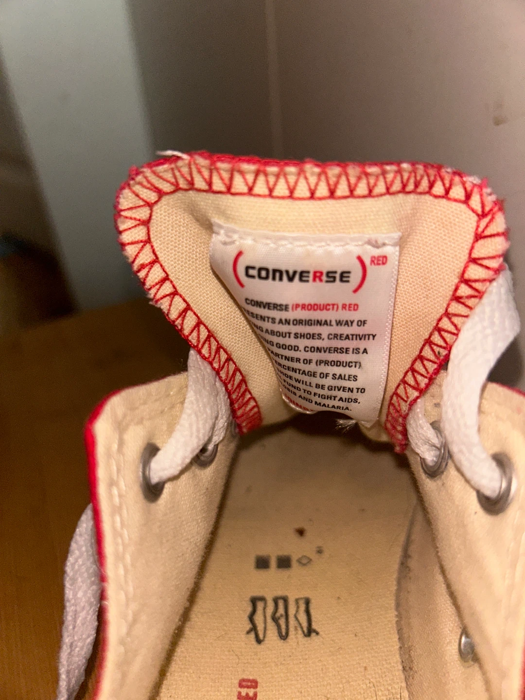Woman’s 6.5 Converse All Star Red Low top - photo 5