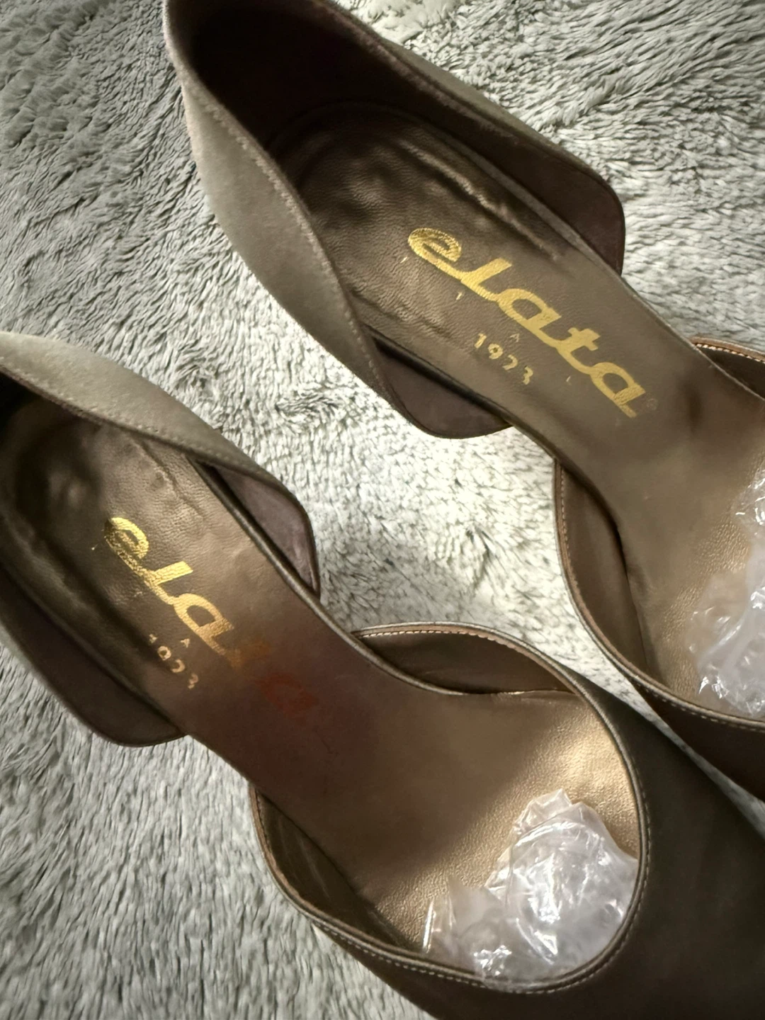 Elata Women's olive Satin Heels - photo 3