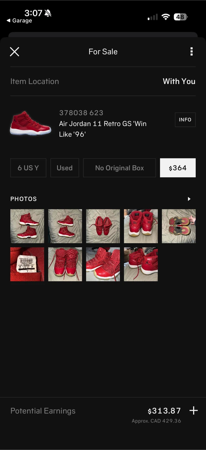 Air Jordan 11 Retro GS 'Win Like '96' Sneakers - photo 5