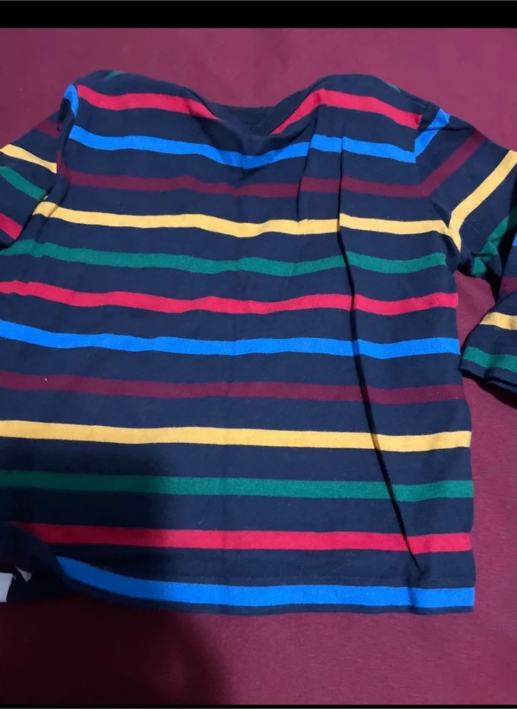 Striped Long Sleeve Shirt "🧡"