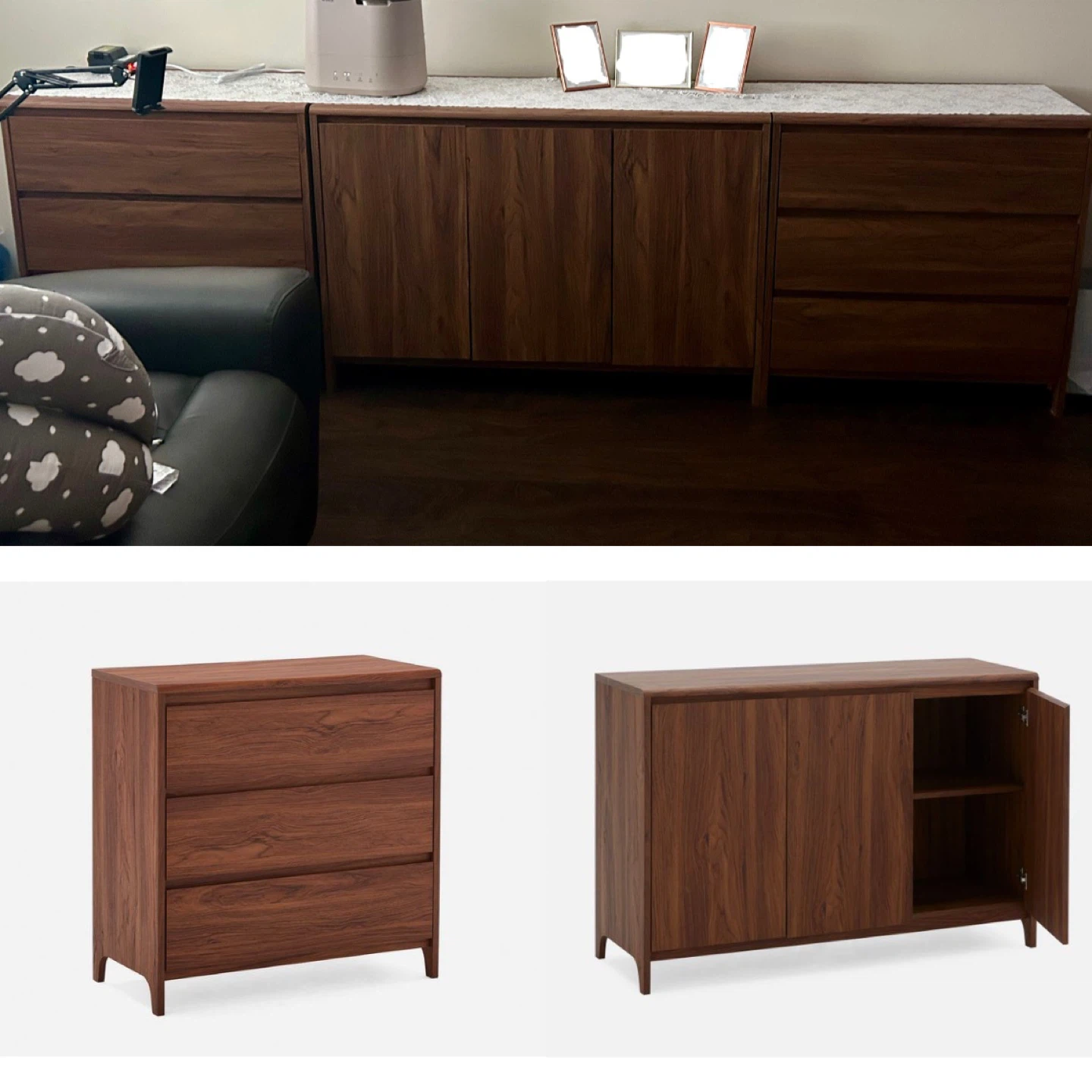 Structube “Blade” Set - 2 Dressers & 1 Cabinet