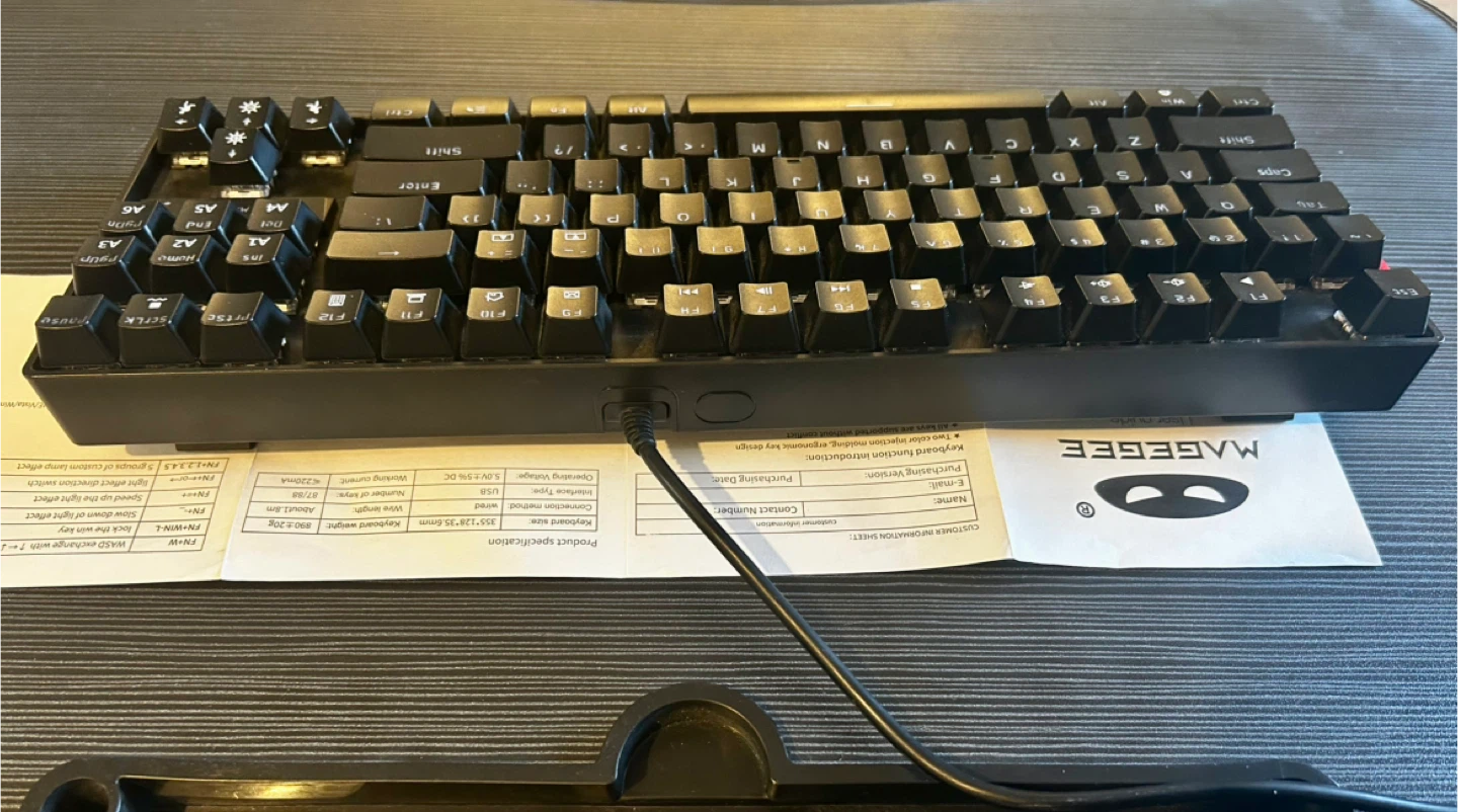 $15 - MK-Star Mechanical Keyboard - Like New - photo 5