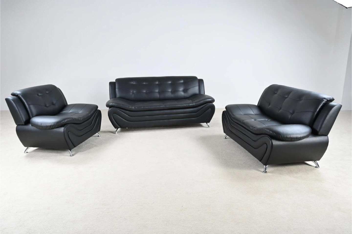 Modern Leather Sofa Set! Free Delivery 🚚 - photo 2