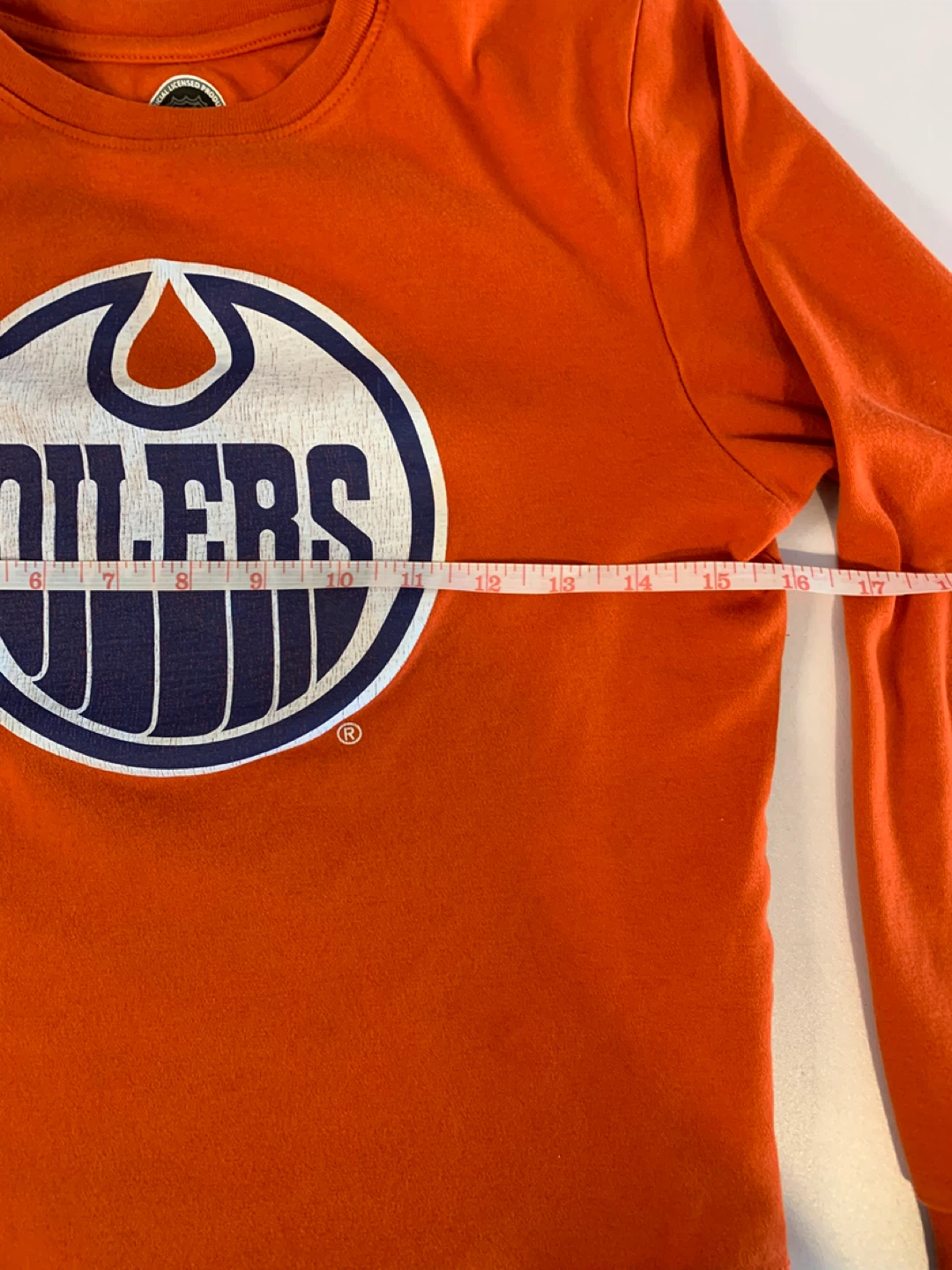 Edmonton Oilers Long Sleeve Shirt L/G 10-12 🧡 - photo 5