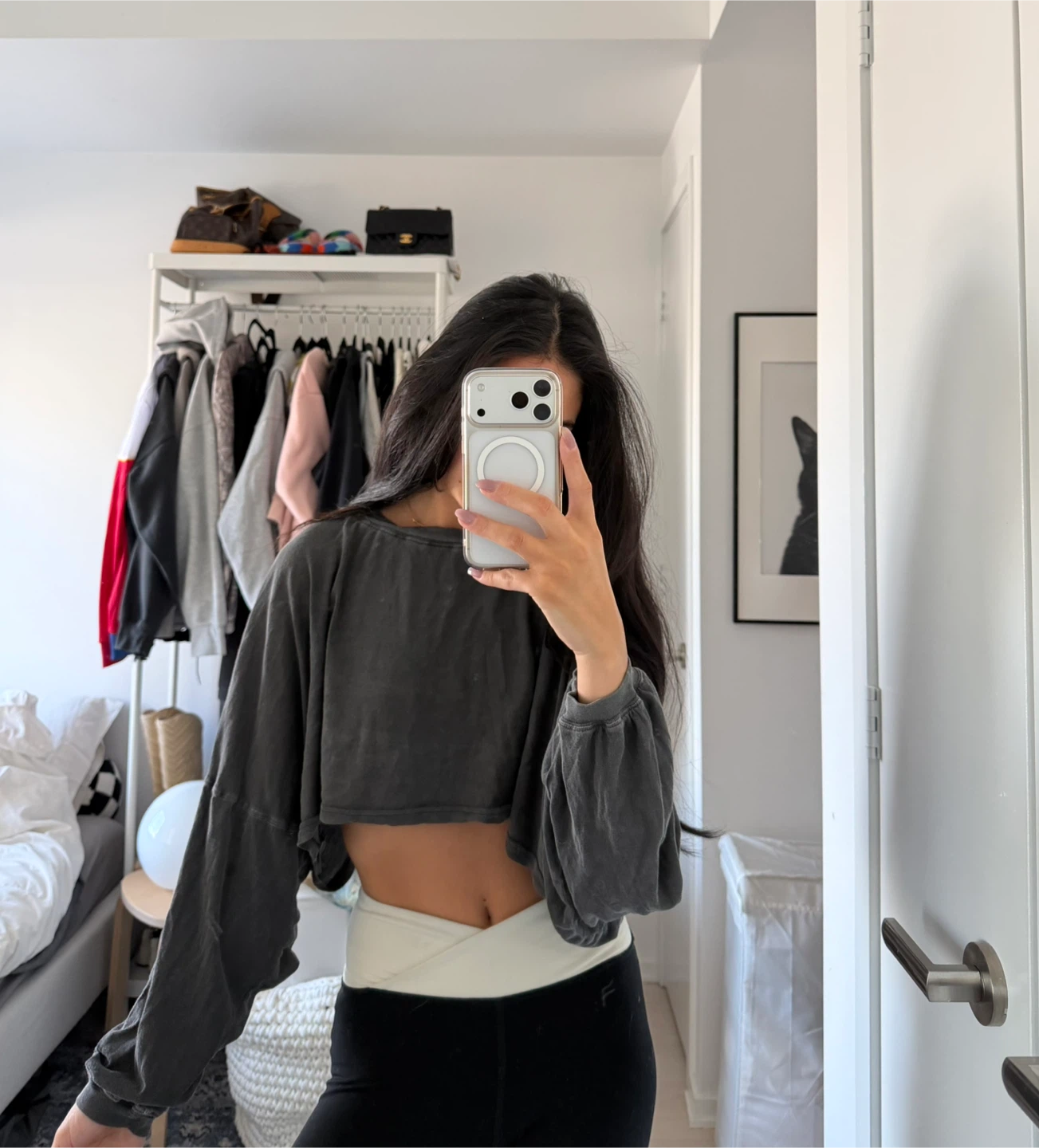 Urban Outfitters Out From Under Cropped Long Sleeve - one size?