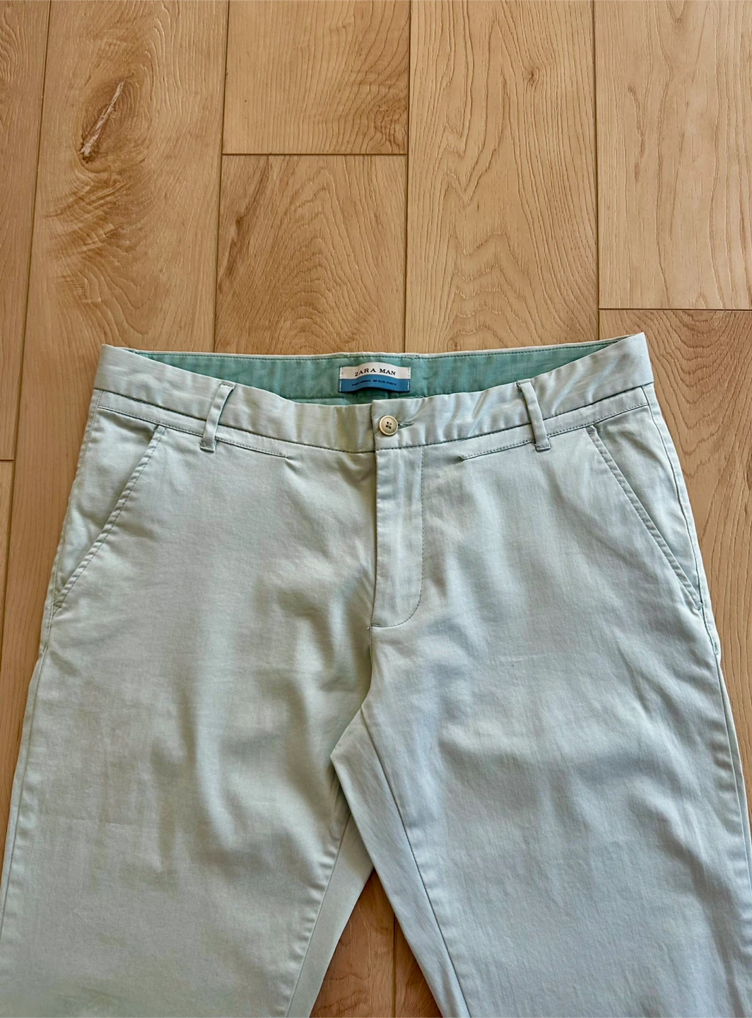 ZARA Man Chinos - Light Mint Green - photo 3