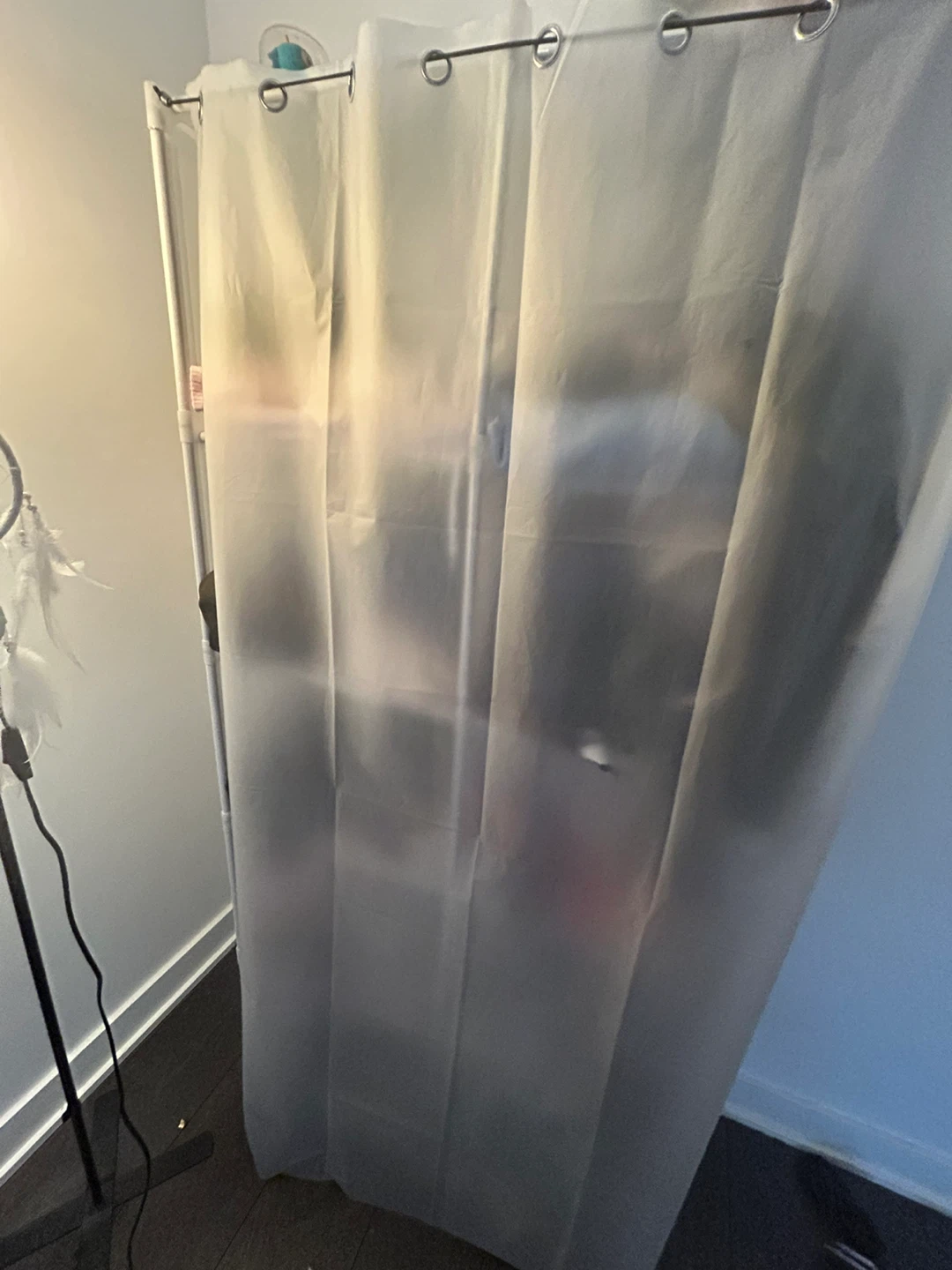 Fabric Storage Organizer with Curtain